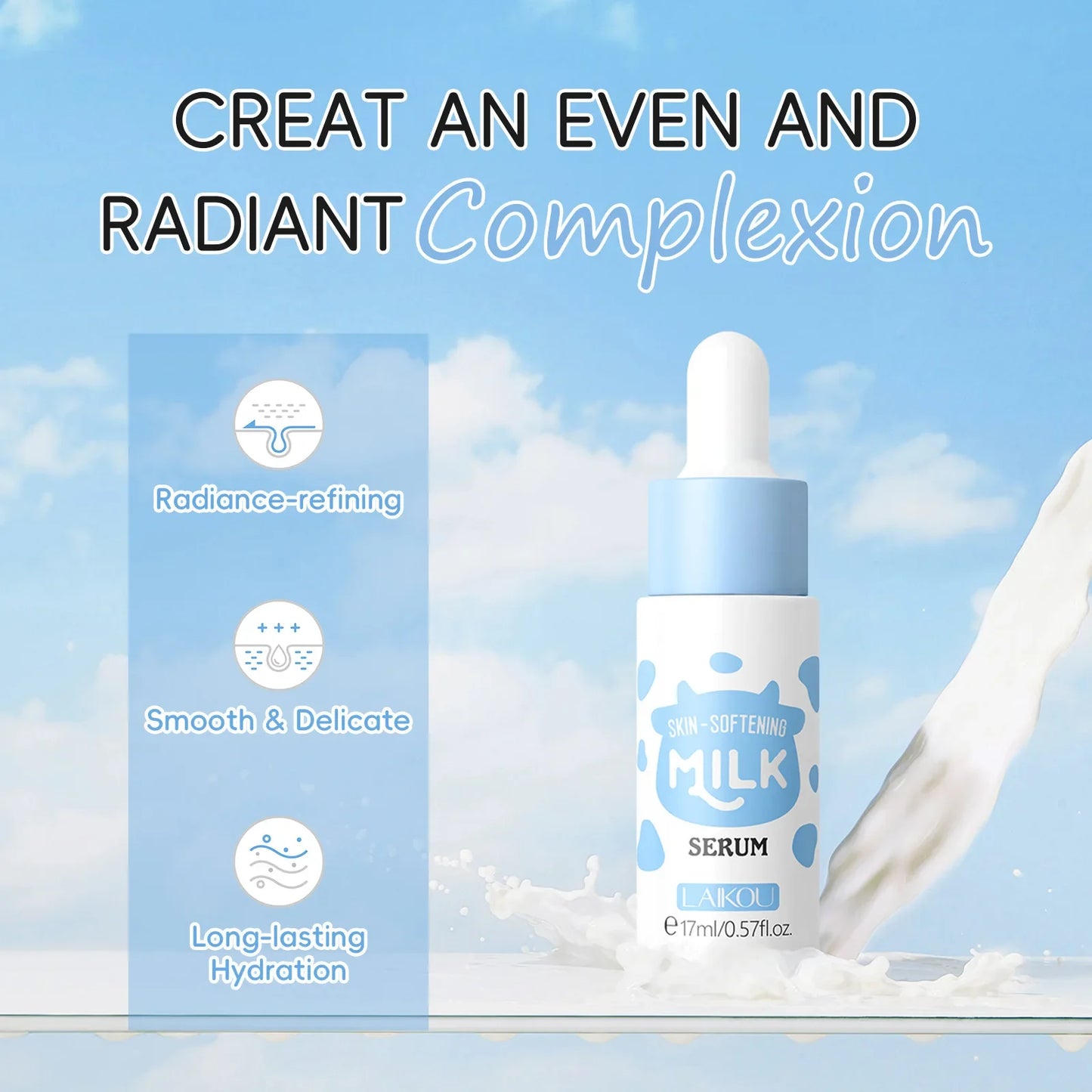 LAIKOU Milk Serum – Brightening, Pore Minimizing & Hydrating