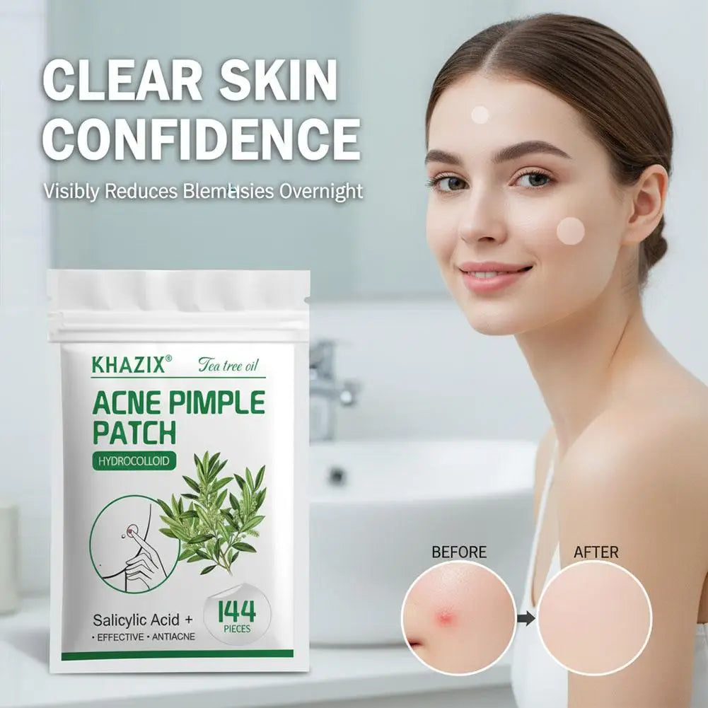 Hydrocolloid Acne Patches – Salicylic Acid & Tea Tree Oil 144pc