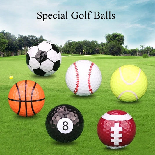 Pattern Printed 3-Layer Practice Golf Balls | Gift Collection Set Practice Golf Balls Peaceful Pleasures Health and Wellness