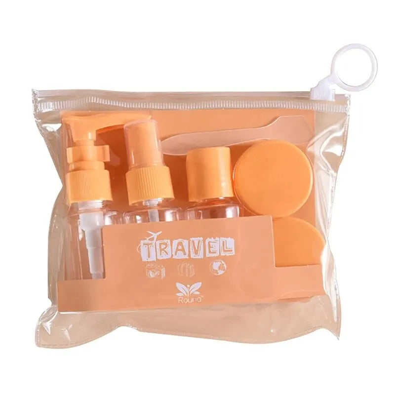 Travel Bottles Kit Leak Proof Portable Toiletry Containers Set Clear Travel Size Cosmetic Containers For Lotion Shampoo Cream So Peaceful Pleasures Health and Wellness