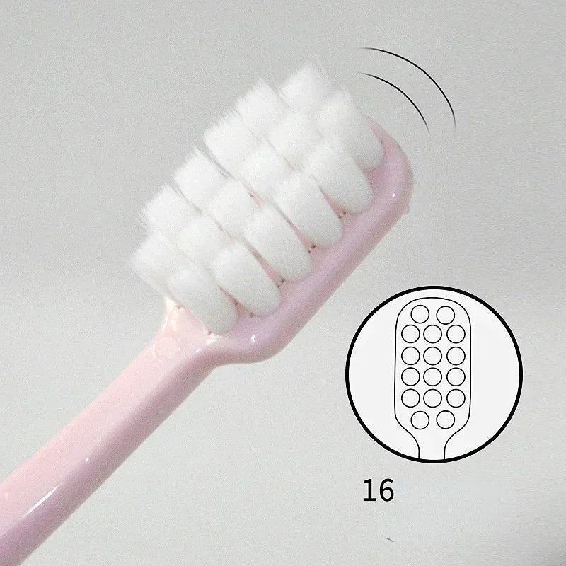 Tooth Care Oral Hygien Supplies, 4Pcs/set Small Head Soft Bristle Toothbrush for Family Travel Peaceful Pleasures Health and Wellness