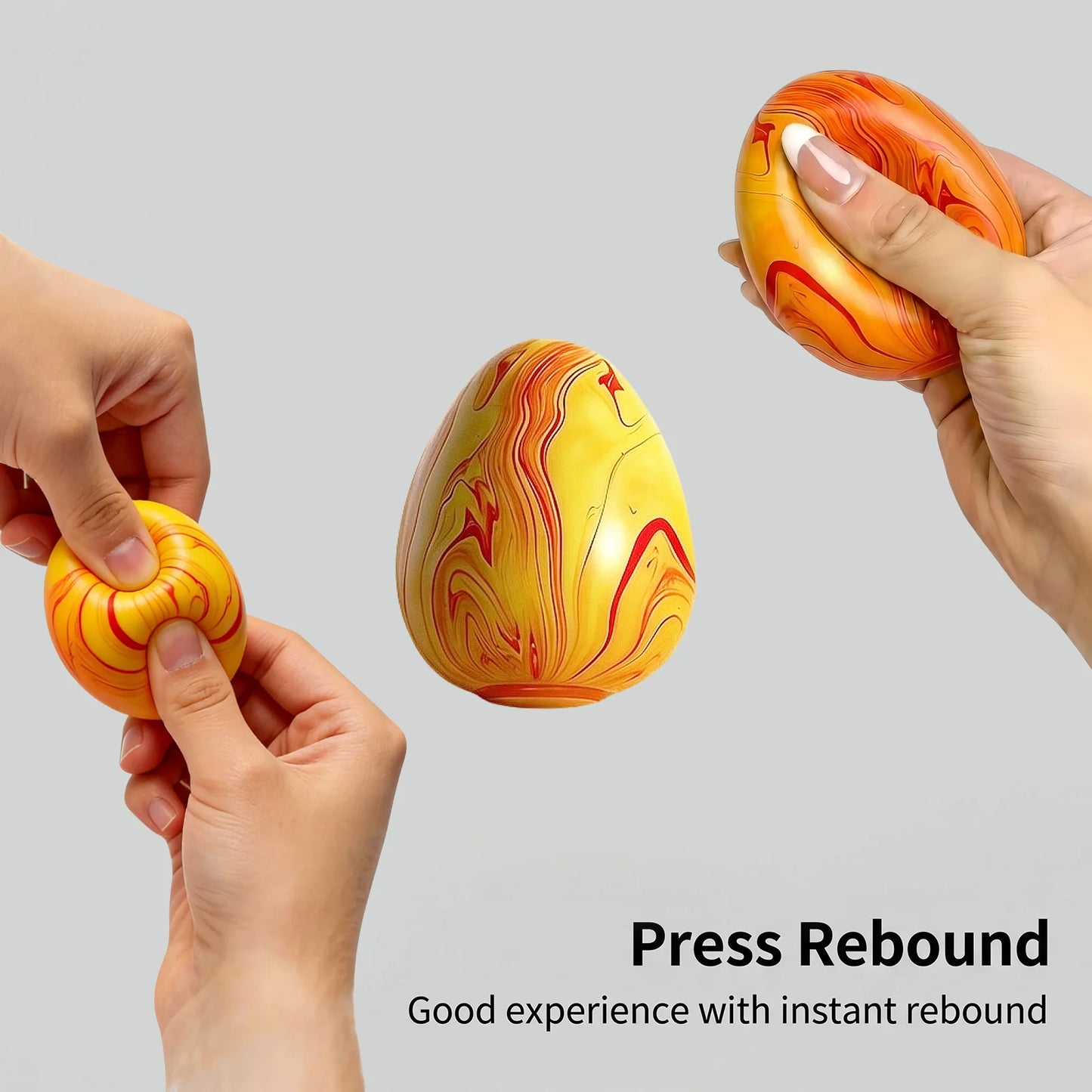 Squishy Egg Fidget Toy – Slow Rising Squeeze Sensory Ball