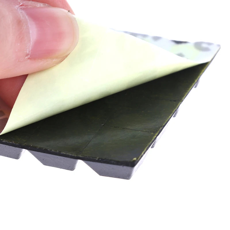 40-Pack Square Rubber Bumper Pads – Self-Adhesive Furniture Feet