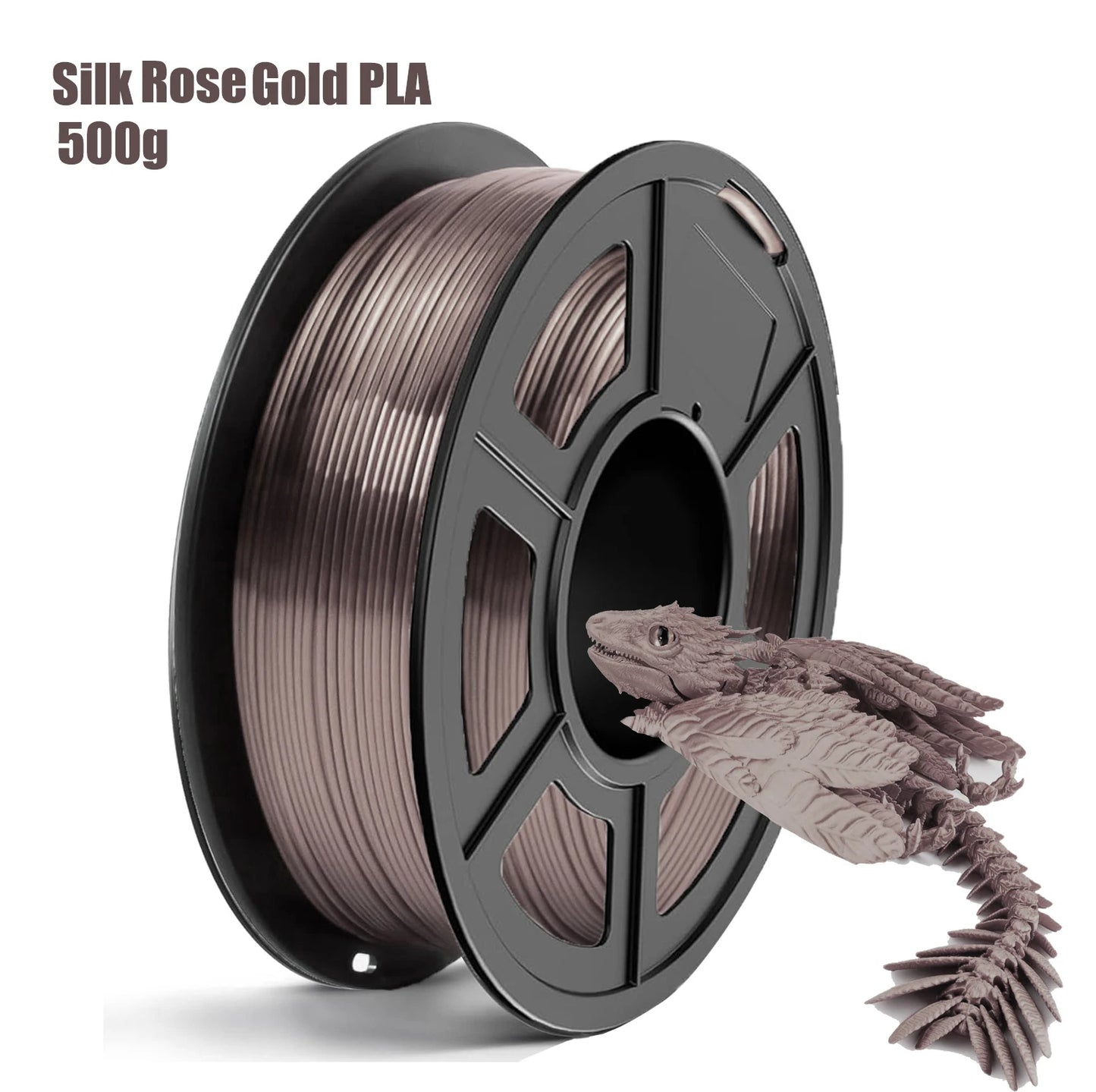 DINGSUN 3D Silk PLA Filament 1.75mm – Shiny, ±0.02mm Accuracy
