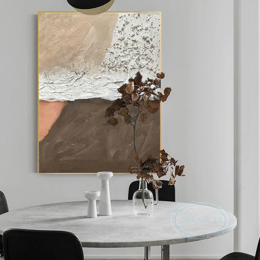 Home Decor Oil Painting Modern Acrylic Abstract Texture 100% Handmade Wall Art Hanging Picture High Quality Custom Canvas Poster Peaceful Pleasures Health and Wellness