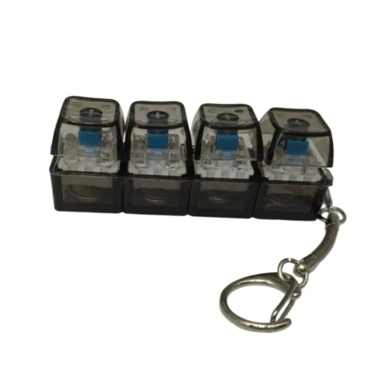 4-Key Mechanical Keyboard Switch Tester Keychain Fidget Toy
