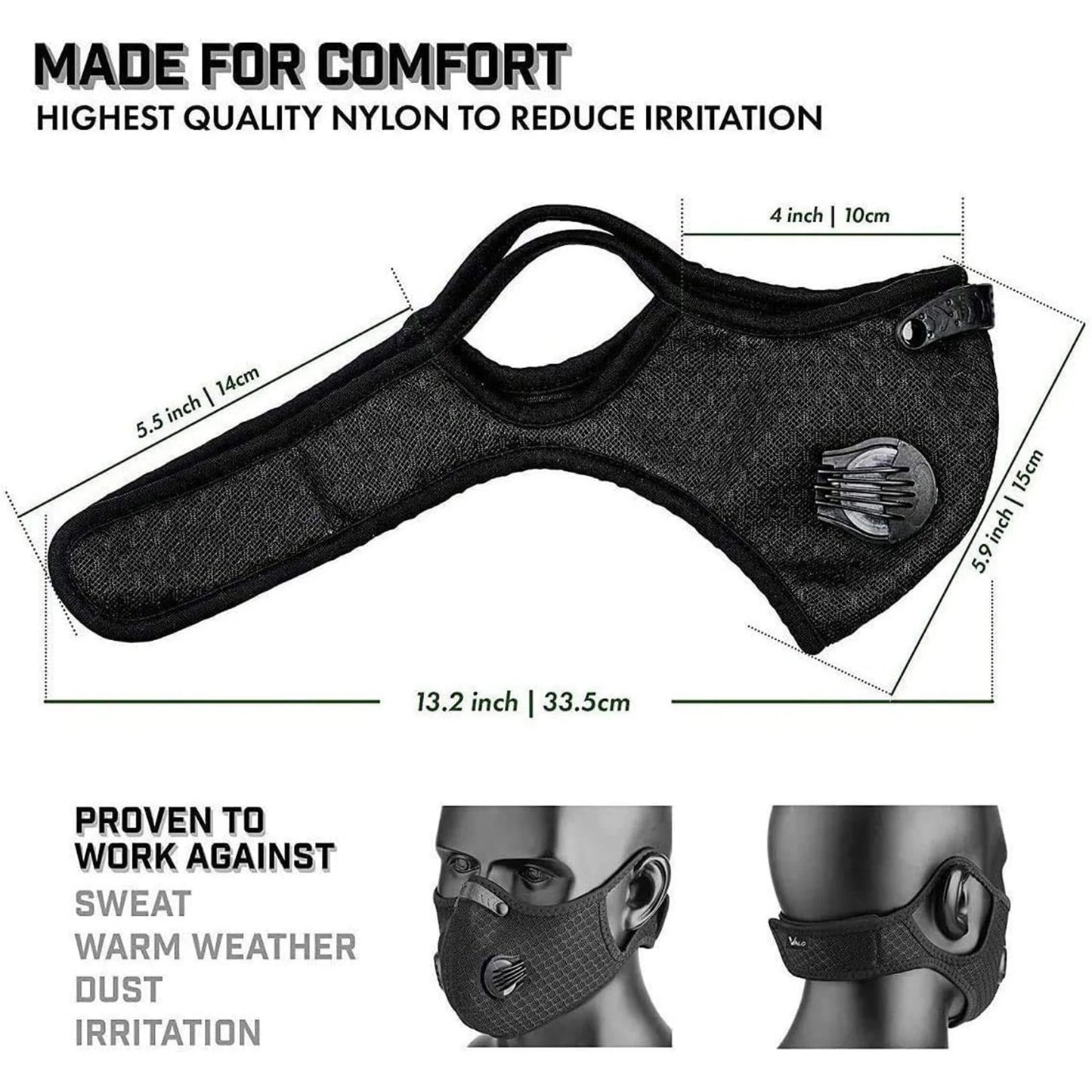 Unisex Windproof Riding Mask Breathable Filtration Outdoor Sports Masks for Walking Cycling Motorcycling Peaceful Pleasures Health and Wellness