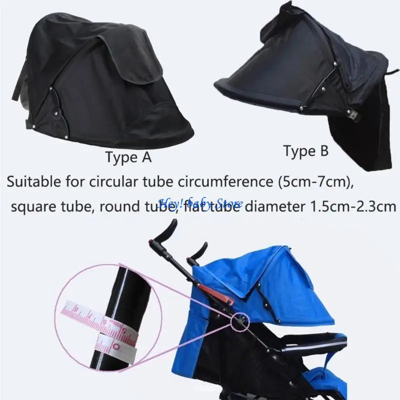 UV50+ Stroller Sun Shade Canopy | Rain & Sun Cover for Prams