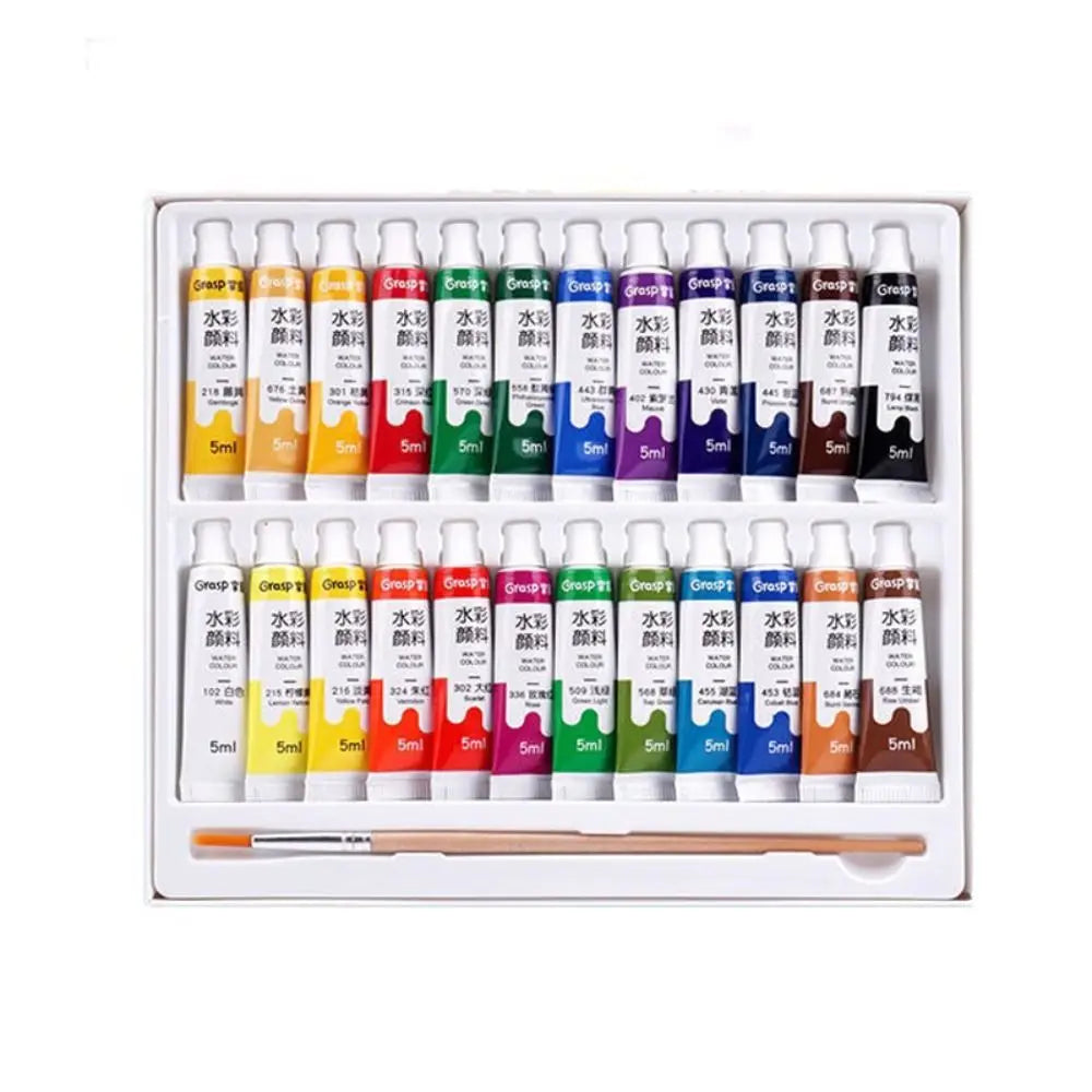 Watercolor Paint Tubes Set | 12–36 Vibrant Colors | 5ml Tubes