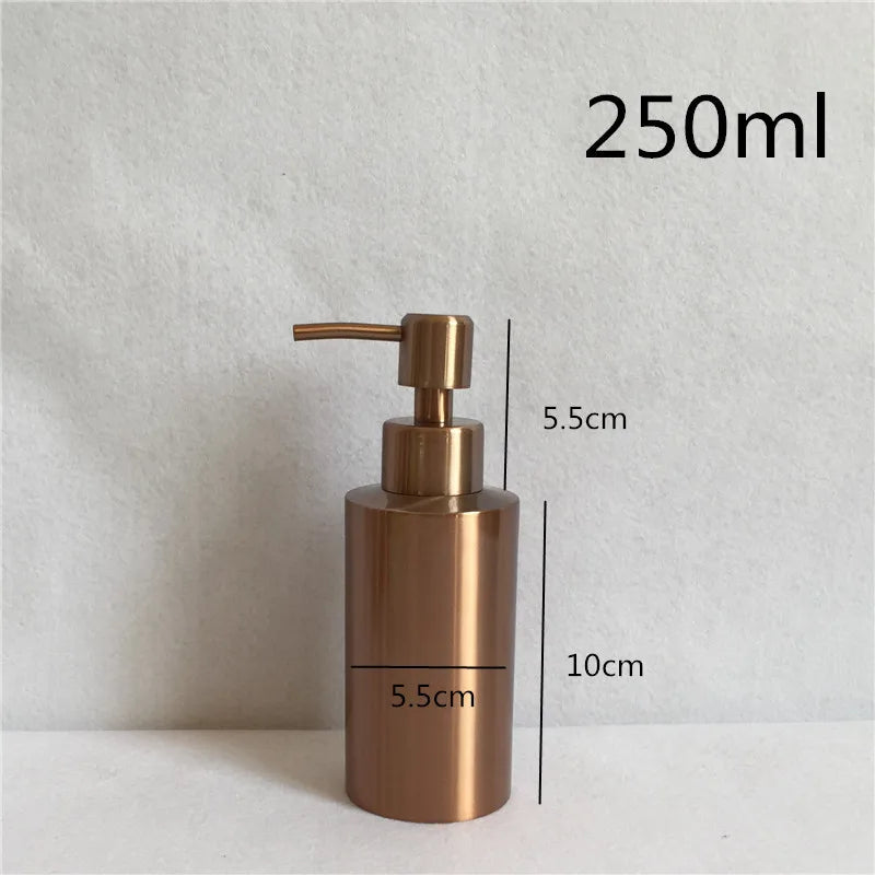 304 Stainless Steel Soap Dispenser – Silver & Rose Gold | 250–550ml