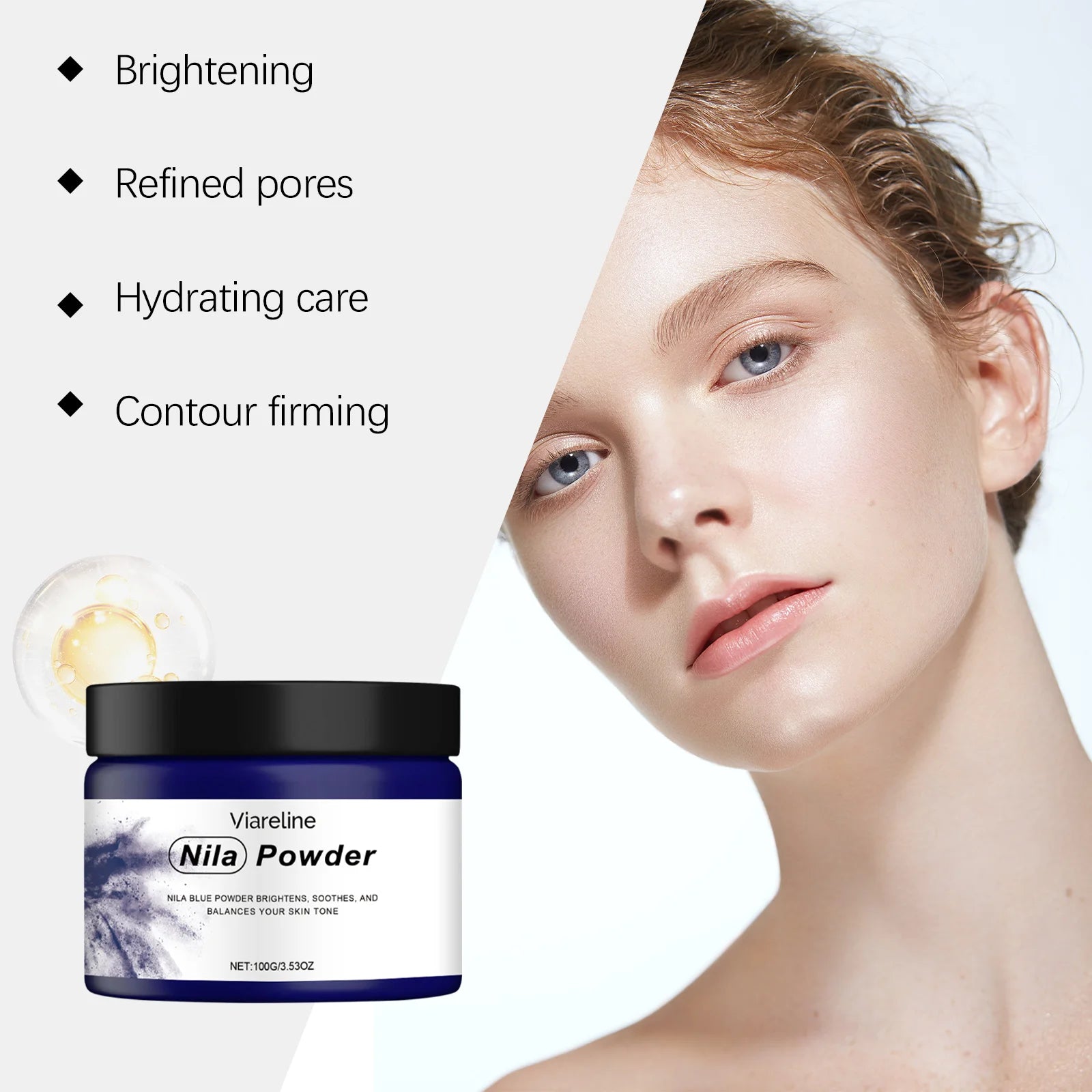 Firming Facial Mask Powder Moisturizing Brightening Gentle Pore Cleansing Glowing Improve Elasticity Soft Smoothing Facial Mask Peaceful Pleasures Health and Wellness