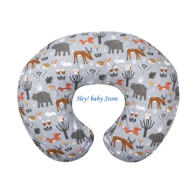Baby Nursing Pillow Cover | Breathable Cotton, Detachable Sleeve