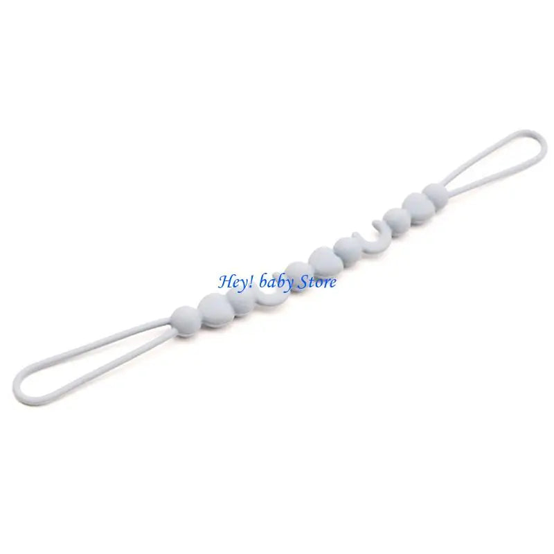 Silicone Pacifier Clip & Teether Holder for Baby Boys & Girls