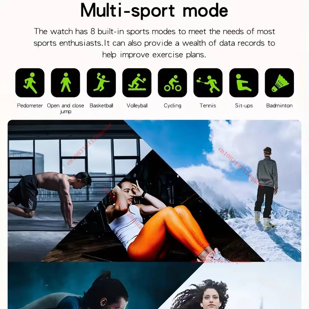 Sports Smartwatch 2026 Color Screen Bluetooth Calls Monitoring Men Smart Watch Connect Phone Women Fitness Calories Alarm Clock Peaceful Pleasures Health and Wellness