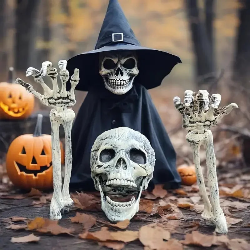 Halloween Skeleton Hand Yard Stakes – Realistic Zombie Prop 1–6 Pcs