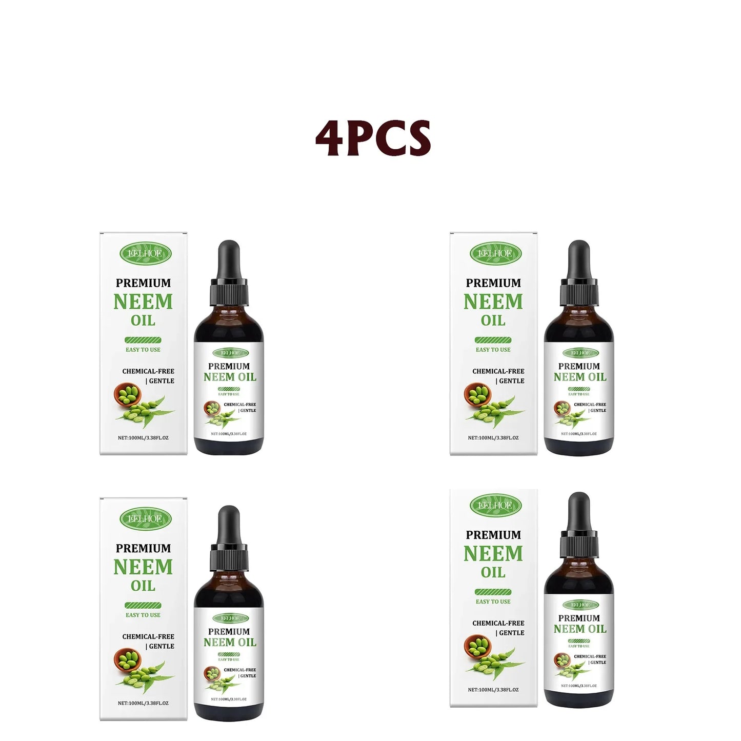 Eelhoe Neem Oil – Scalp, Skin & Nail Nourishing Essential Oil