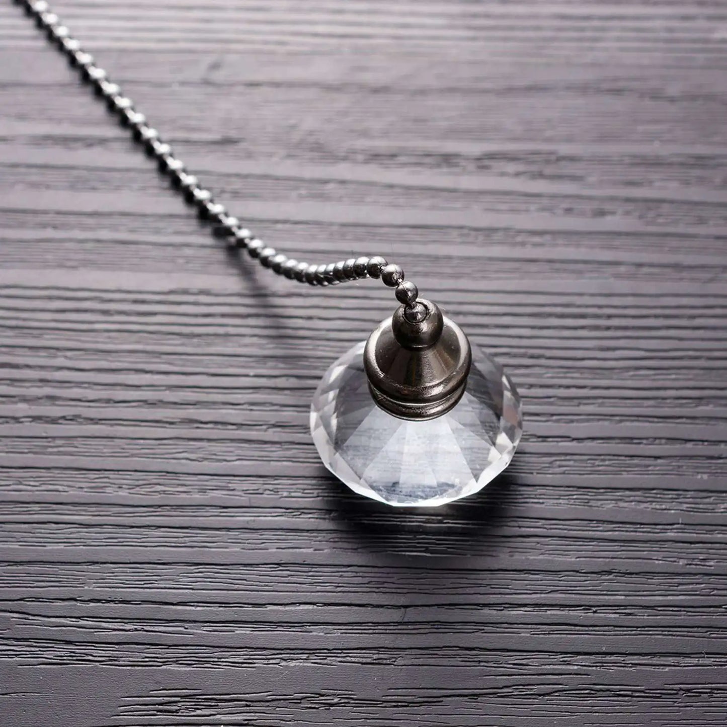 Y51A-4 Pcs Crystal Pull Chains Ceiling Fan Chain Extension Fan Pull Chain Pendant 50Cm Ceiling Fan Chain Extender Ornament Peaceful Pleasures Health and Wellness