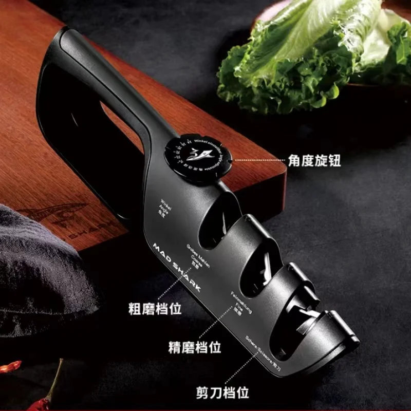 Knife Sharpening Tool for Household Kitchen Simple Knife Sharpening Stone Mini Suction Cup Quick Scissor Sharpener Peaceful Pleasures Health and Wellness