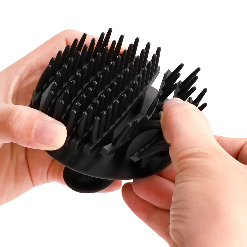 Ergonomic Handle Scalp Exfoliating Shampoo Brush, Multi-Color Hair Washing Scrub Massage Comb For Barber Salon Hair Care Peaceful Pleasures Health and Wellness