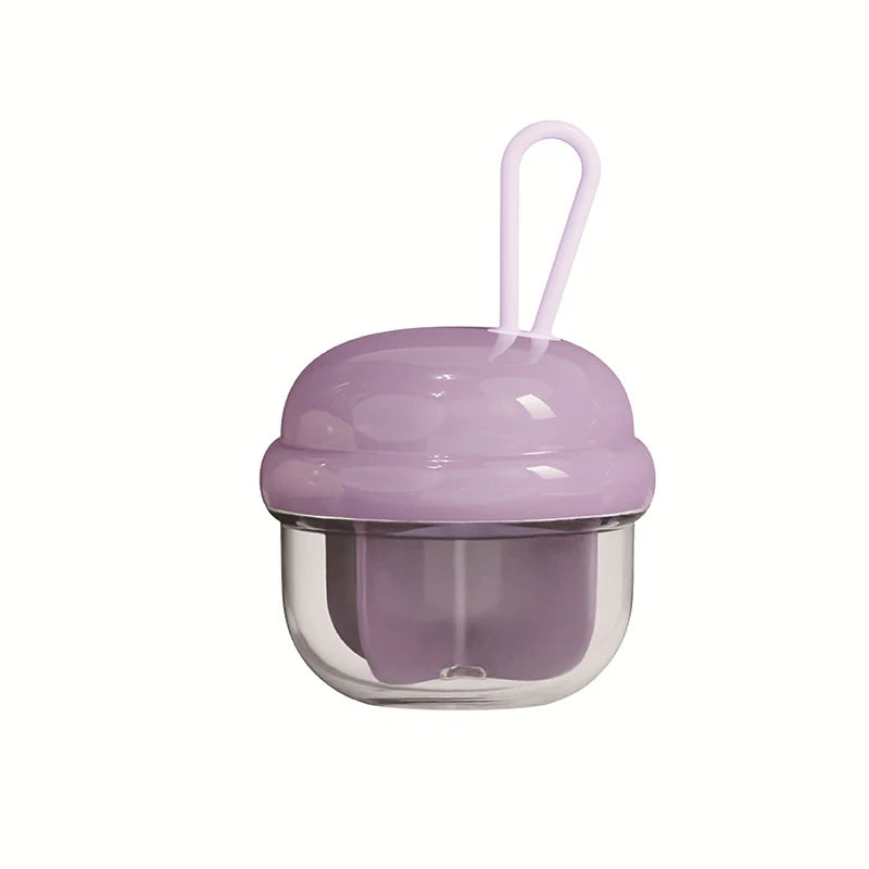 4 Grids Small Pill Cases Organizer Box Weekly Travel Pill Organizer Portable Pocket Pill Case Holder Plastic Container Box Peaceful Pleasures Health and Wellness Purple