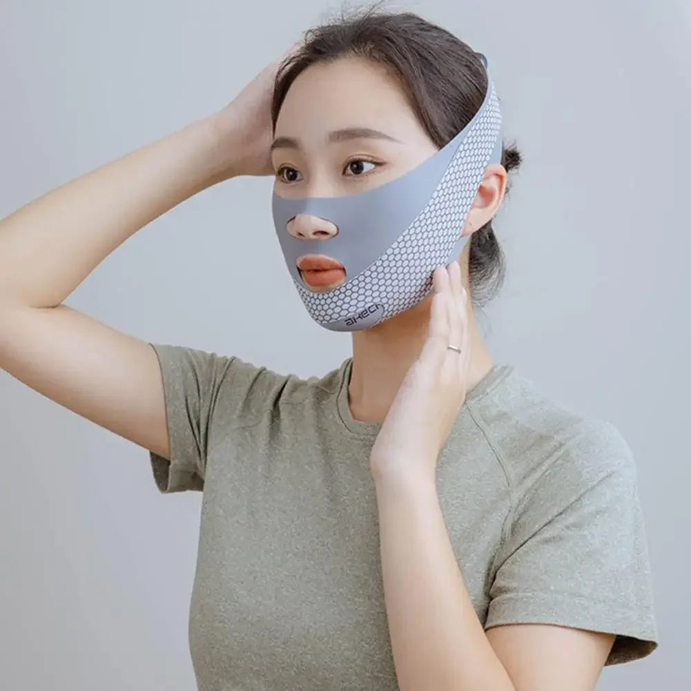 V-Face Chin Lifting Strap – Adjustable Jaw Slimming Mask Peaceful Pleasures Health and Wellness
