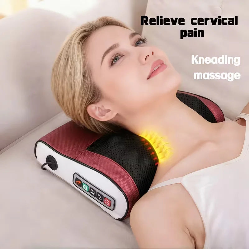Luxury Gift Box Neck Massage Pillow with Heat, 3D Deep Tissue Kneading Massage Pillow for Neck And Shoulder, Gift for Mom, Dad, Peaceful Pleasures Health and Wellness