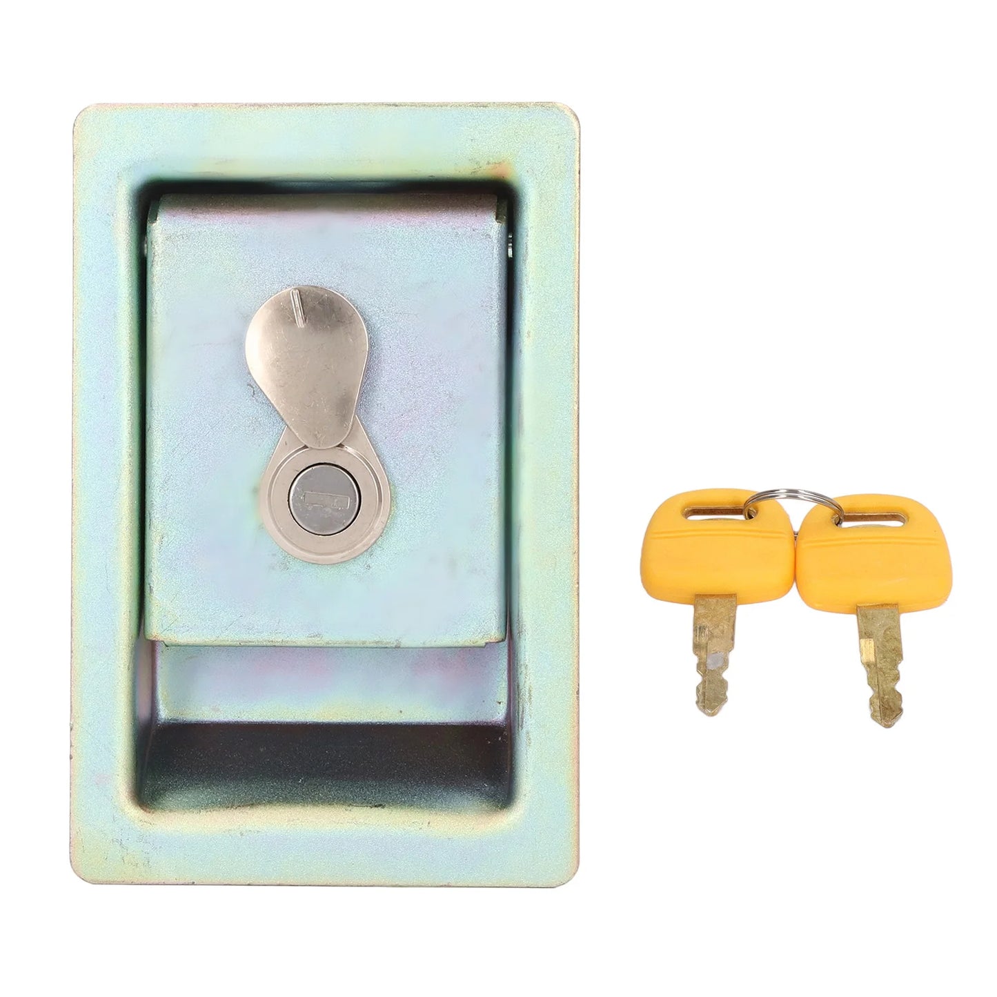 Excavator Hydraulic Pump Lock Side Door Aluminum Alloy with 2 Keys for KATO HD 200 Excavator Side Door Lock Hydraulic Pump Lock Peaceful Pleasures Health and Wellness A