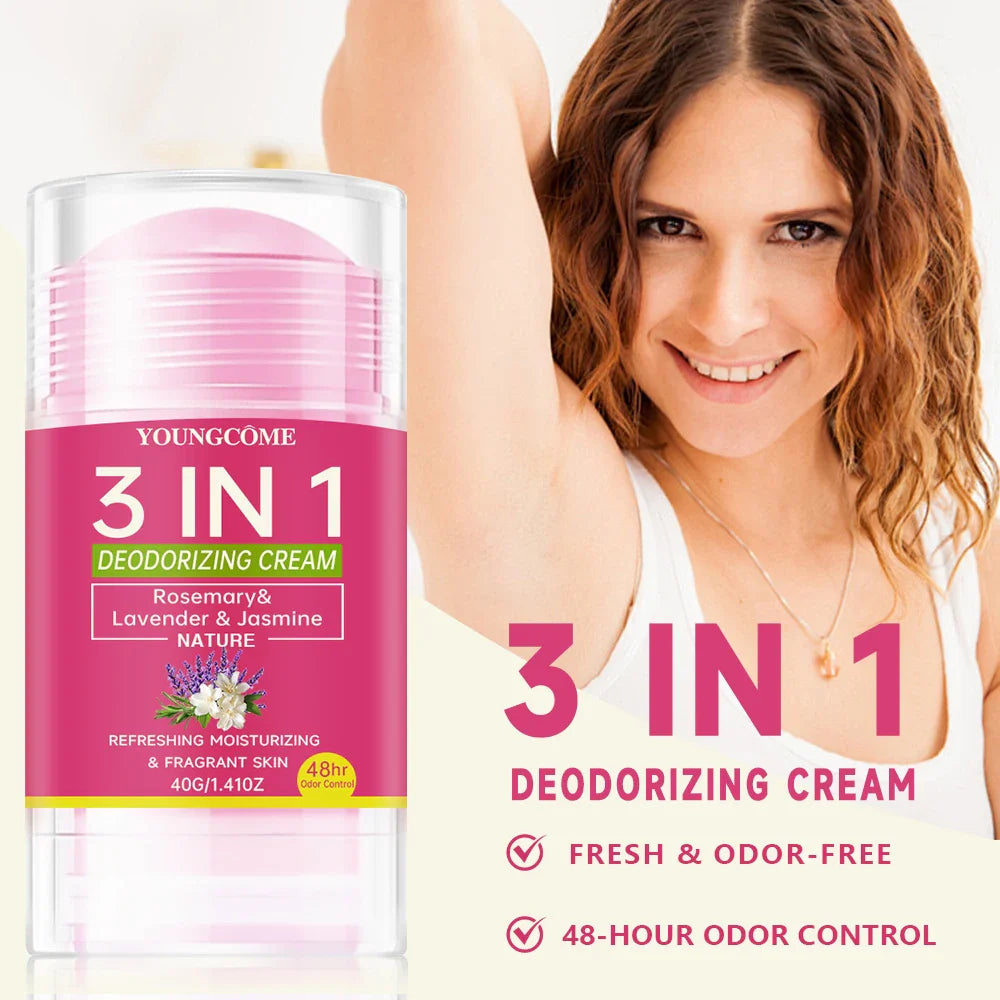 YOUNGCOME 3-in-1 Deodorizing Cream | Long-Lasting Fragrance Balm