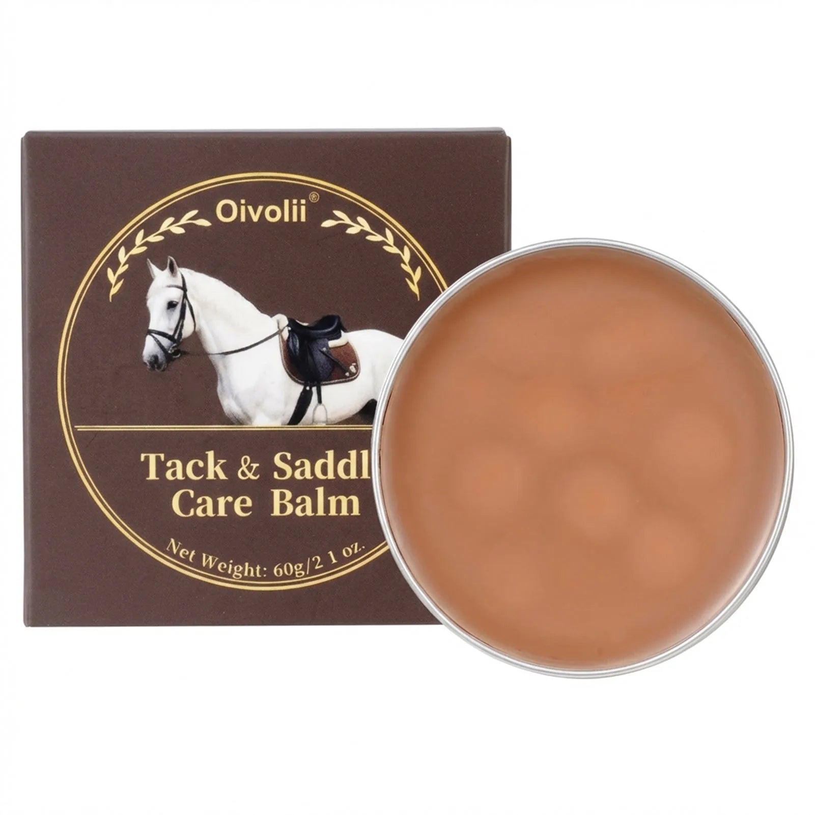 Leather Care Balm For Saddle-Equestrian Supplies With Natural Ingredients Peaceful Pleasures Health and Wellness Saddle cream 60g
