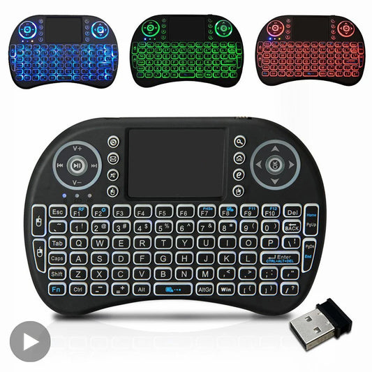 AyeBeau RGB Mini Wireless Keyboard & Touchpad | Multi-Language Wireless Mini Keyboard Oasis Select