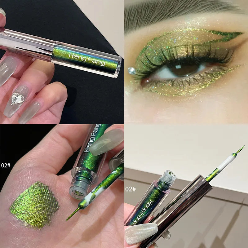 Metallic Chameleon Liquid Eyeliner – Waterproof, Long-Lasting