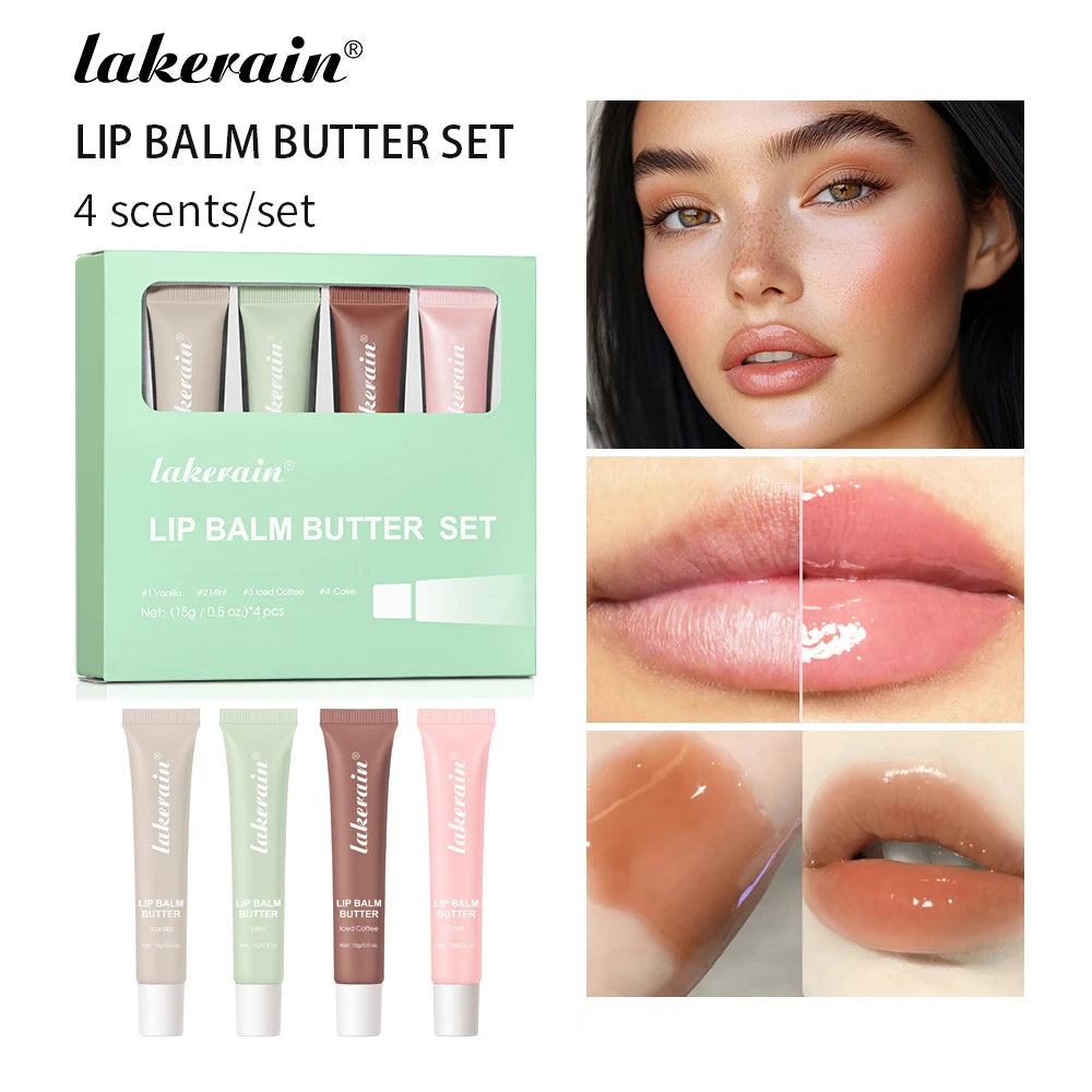 Butter Lip Balm Moisturizing Lip Gloss Oil Long Lasting Nourishes Smoothing Deep Hydration Daily Care Butter Lip Balm Makeup Peaceful Pleasures Health and Wellness