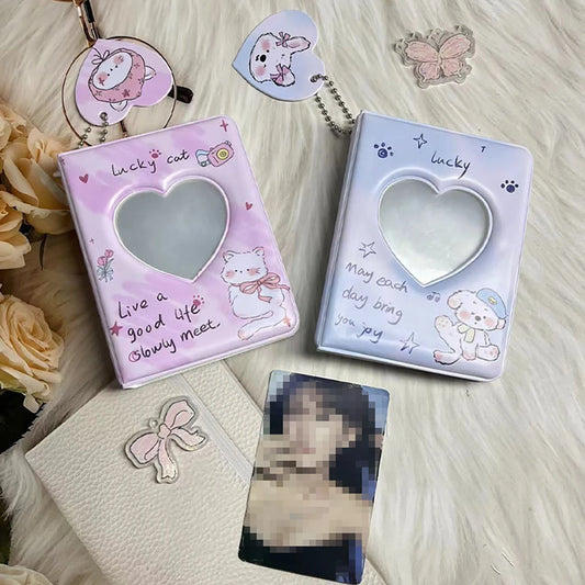 Cartoon Album 36 Card Slots Korean Version 3-inch PVC Star Chasing Peaceful Pleasures Health and Wellness