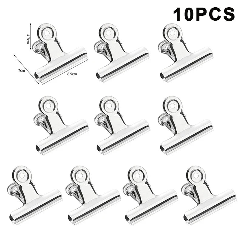 10-Pack Stainless Steel Food Bag Sealing Clips – Airtight & Reusable