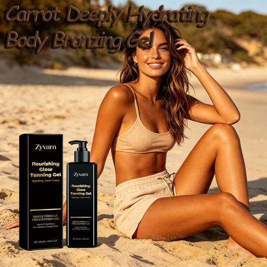 Sunless Self-Tanning Bronzing Gel with Carrot Extract – 250ml Self-Tanning Bronzing Gel Peaceful Pleasures Health and Wellness