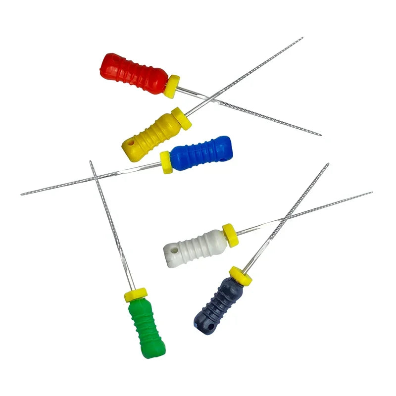 Dental K-Files 6pcs | Stainless Steel Root Canal Hand Files