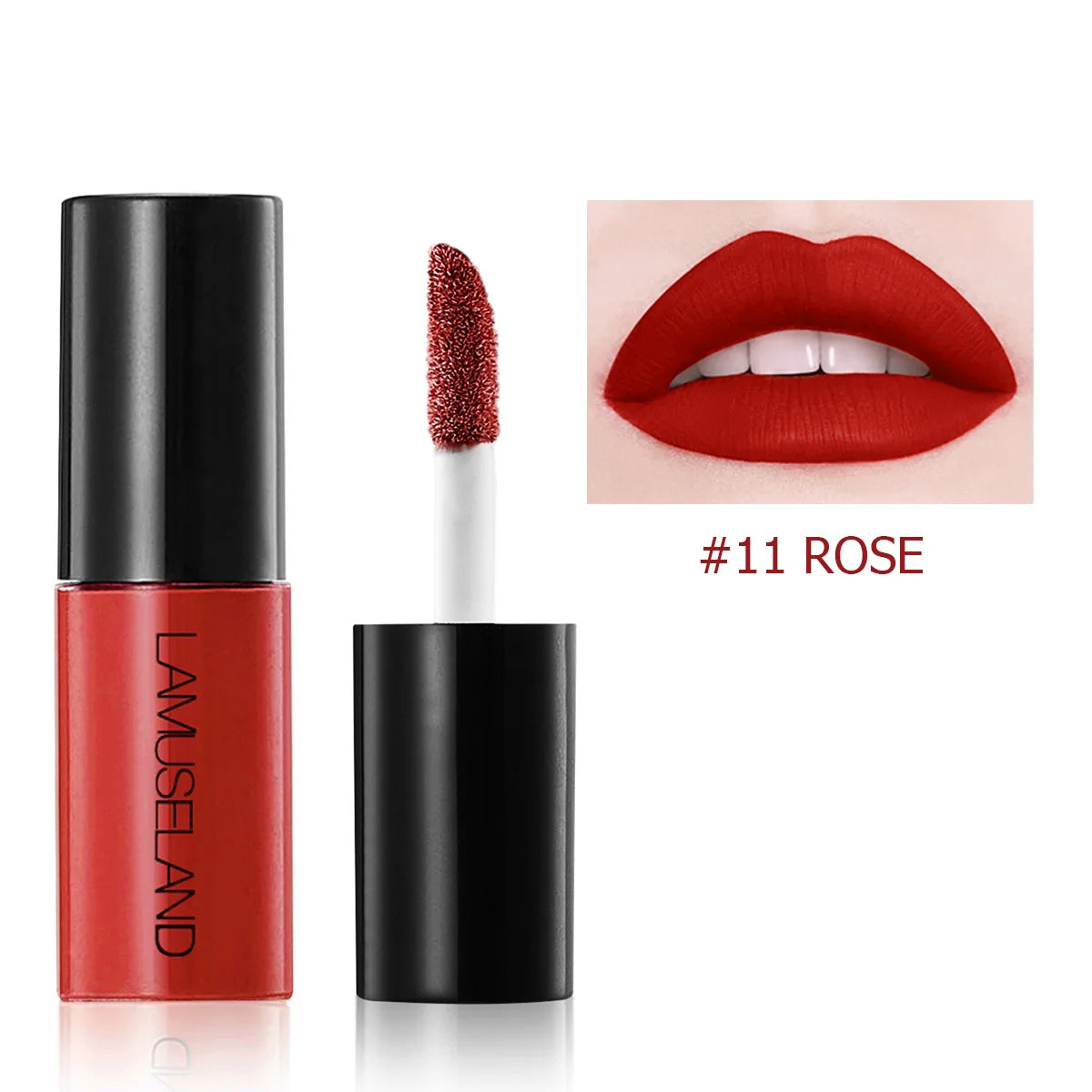 12-Color Velvet Matte Liquid Lip Gloss – Waterproof, Long-Lasting