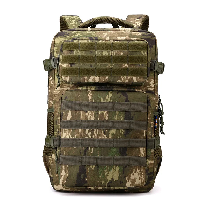 New camouflage outdoor backpack, multi-functional large-capacity hiking backpack, simple and casual travel backpack Peaceful Pleasures Health and Wellness yellow