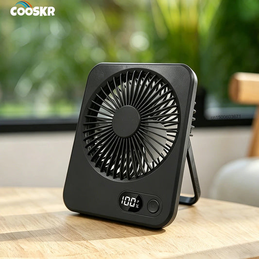 Mini Portable Desk Fan USB Rechargeable Foldable Table Fan Camping Ceiling Fan 5 Speed Wind Air Circulation Wall Hanging Fan Peaceful Pleasures Health and Wellness