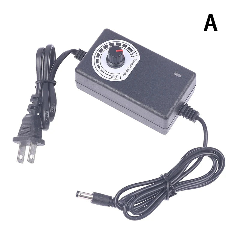 Adjustable DC Power Adapter 3V–12V 2A 24W | 9 Voltage Settings