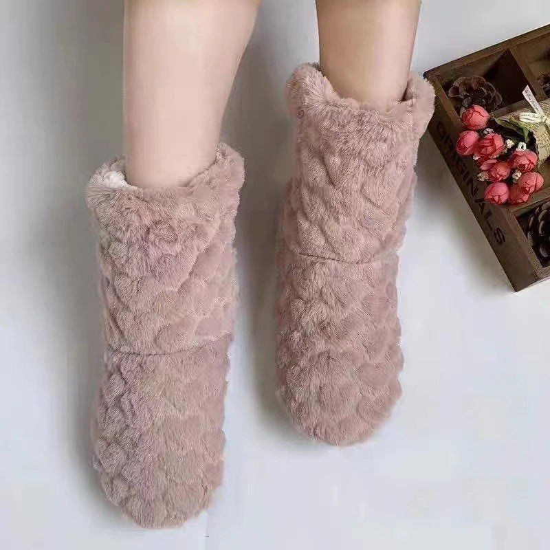 Women's Winter Indoor Slippers | Non-Slip Velvet House Shoes