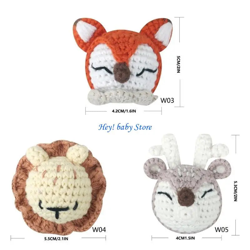 Crochet Animal Bead Pacifier Clip DIY Kit | Baby Teether