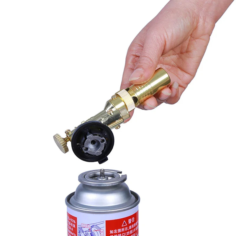 Copper Alloy Butane Torch Head – Adjustable Flame for Kitchen & BBQ