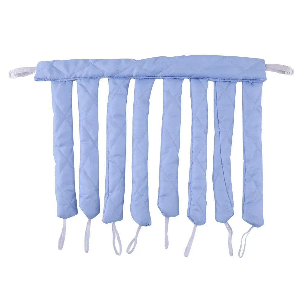 DIY Hair Styling Tools, No Heat Curls Sleeping Soft Headband Ribbon Hair Rollers, Heatless Spiral Curlers Peaceful Pleasures Health and Wellness Blue China Mainland
