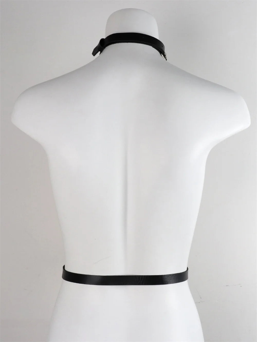 Decopunk Leather Harness Garters Sexy Lady Body Bondage Lingerie Cage