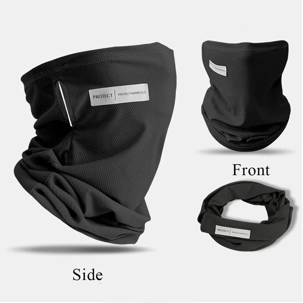 Outdoor UV Protection Ice Silk Mask Sunscreen Face Cover Neck Wrap Unisex Anti-UV Scarf Cycling UV Mask Ear Hanging Neck Scarves Peaceful Pleasures Health and Wellness
