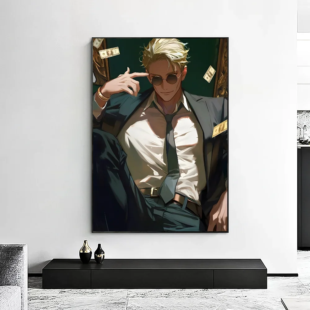Jujutsu Kaisen Kento Nanami Minimalist Canvas Wall Art Print