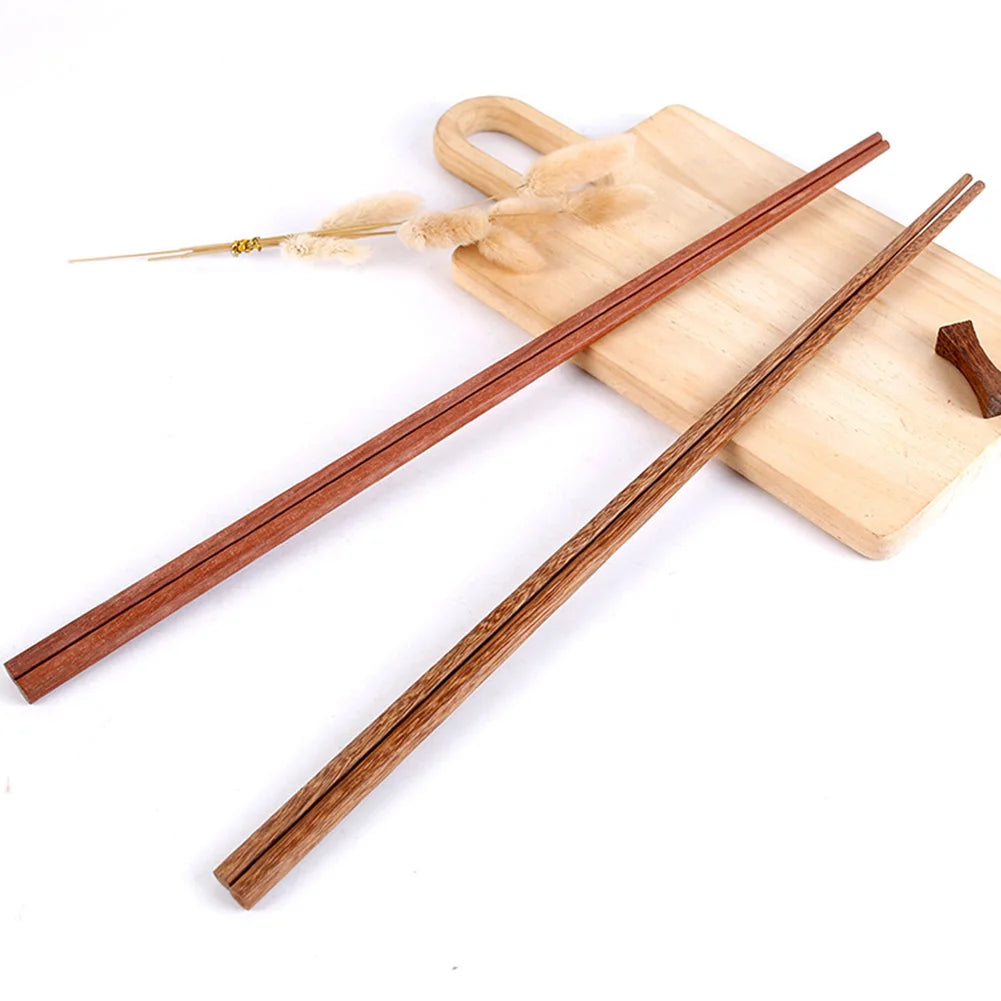 Long Wooden Chinese Chopsticks Hot Pot Kitchen Frying Chopsticks Premium Wenge Wood Extra Long Kitchen Cooking Chopsticks Peaceful Pleasures Health and Wellness