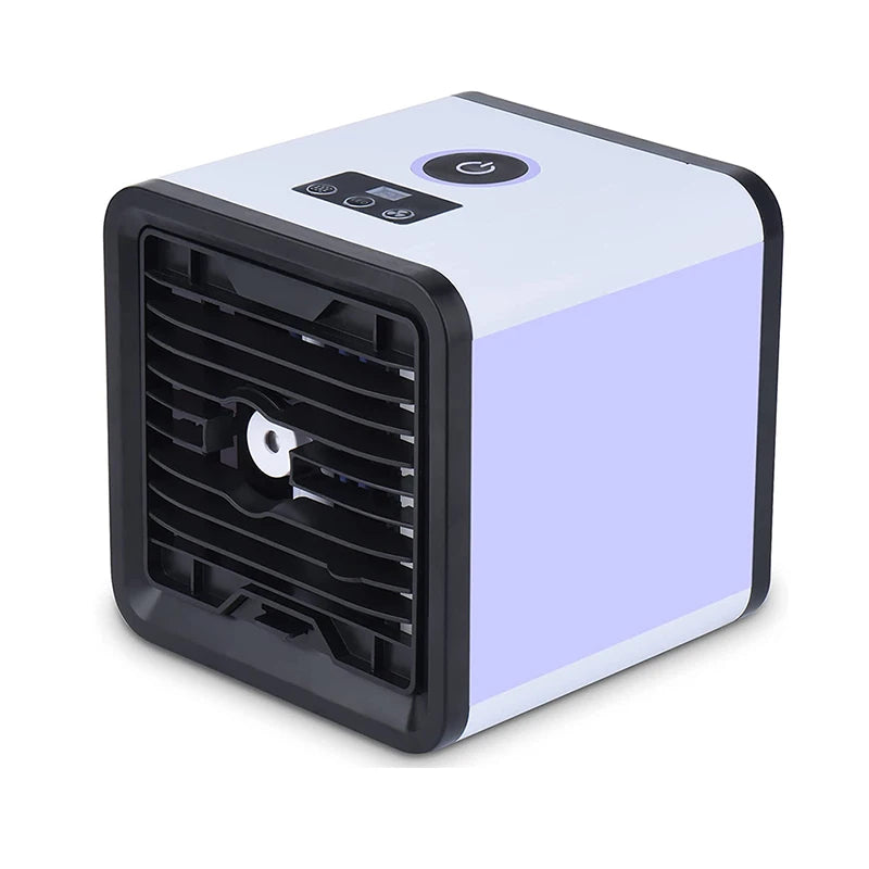 Modern Mini air Conditioning Fan Portable Household Desktop USB Cooling Fan Mobile Humidification Water Cooled Spray Small Fan Peaceful Pleasures Health and Wellness ST-613-1
