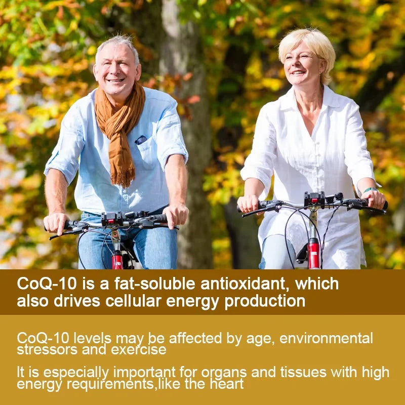 CoQ10 Capsules – Heart, Brain & Skin Support 120ct Peaceful Pleasures Health and Wellness